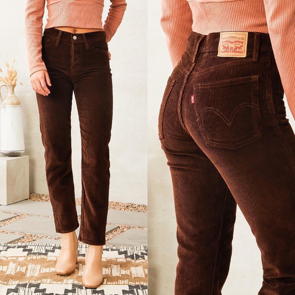 Levi’s Corduroy Wedgie Straight Pants in Chicory Coffee | 32